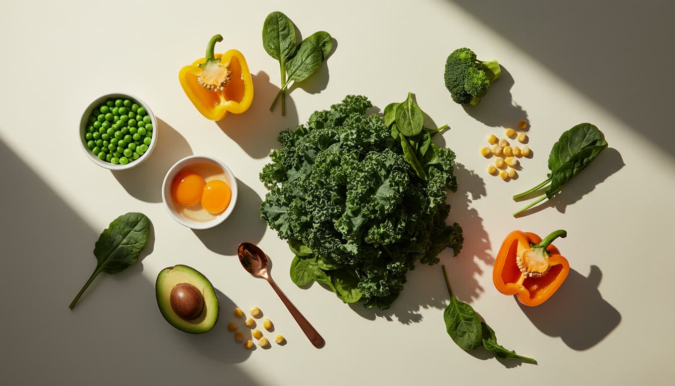 Lutein-Lebensmittel, sortiert nach Milligramm