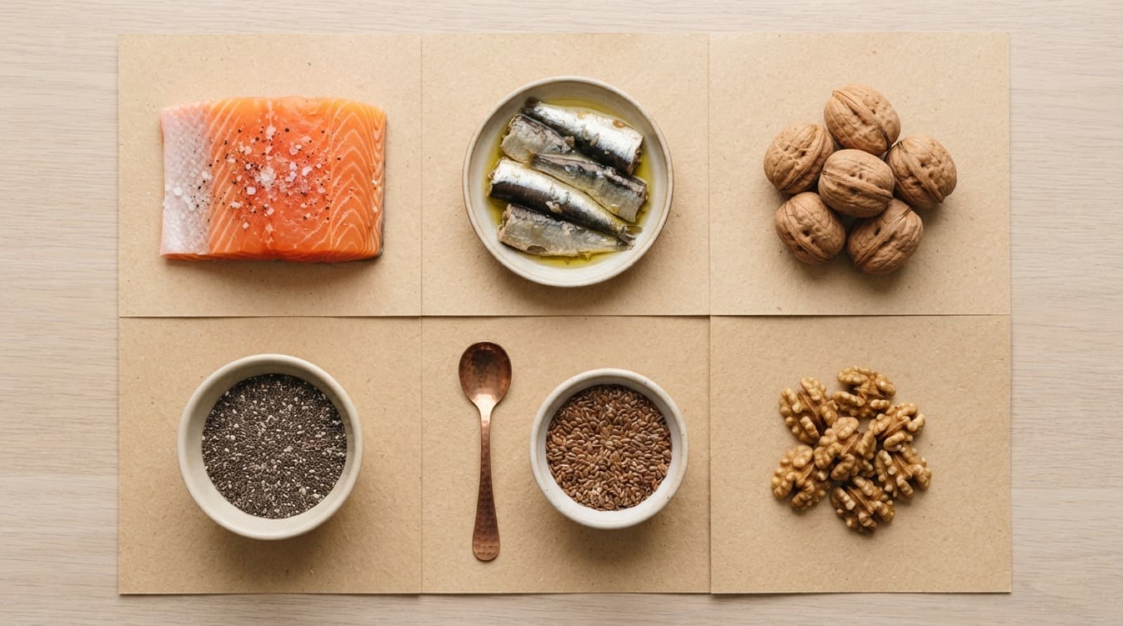Omega-3-reiche Lebensmittel, sortiert nach EPA+DHA pro Portion