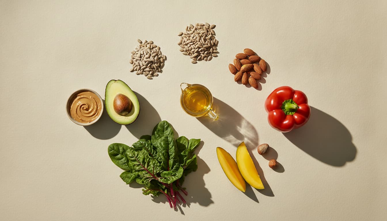 Vitamin-E-Lebensmittel, sortiert nach Milligramm