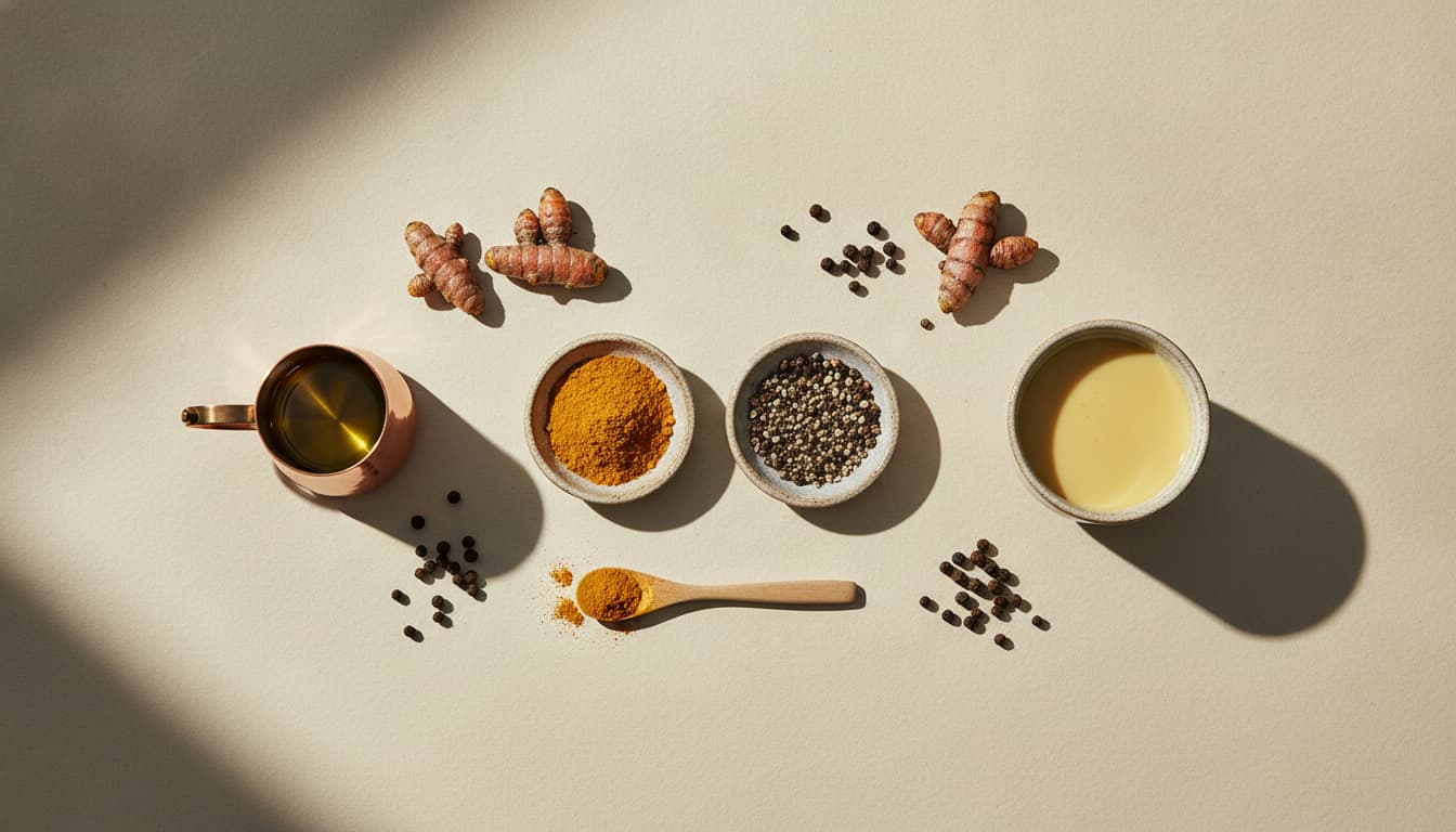 Turmeric with black pepper, and what the absorption data shows