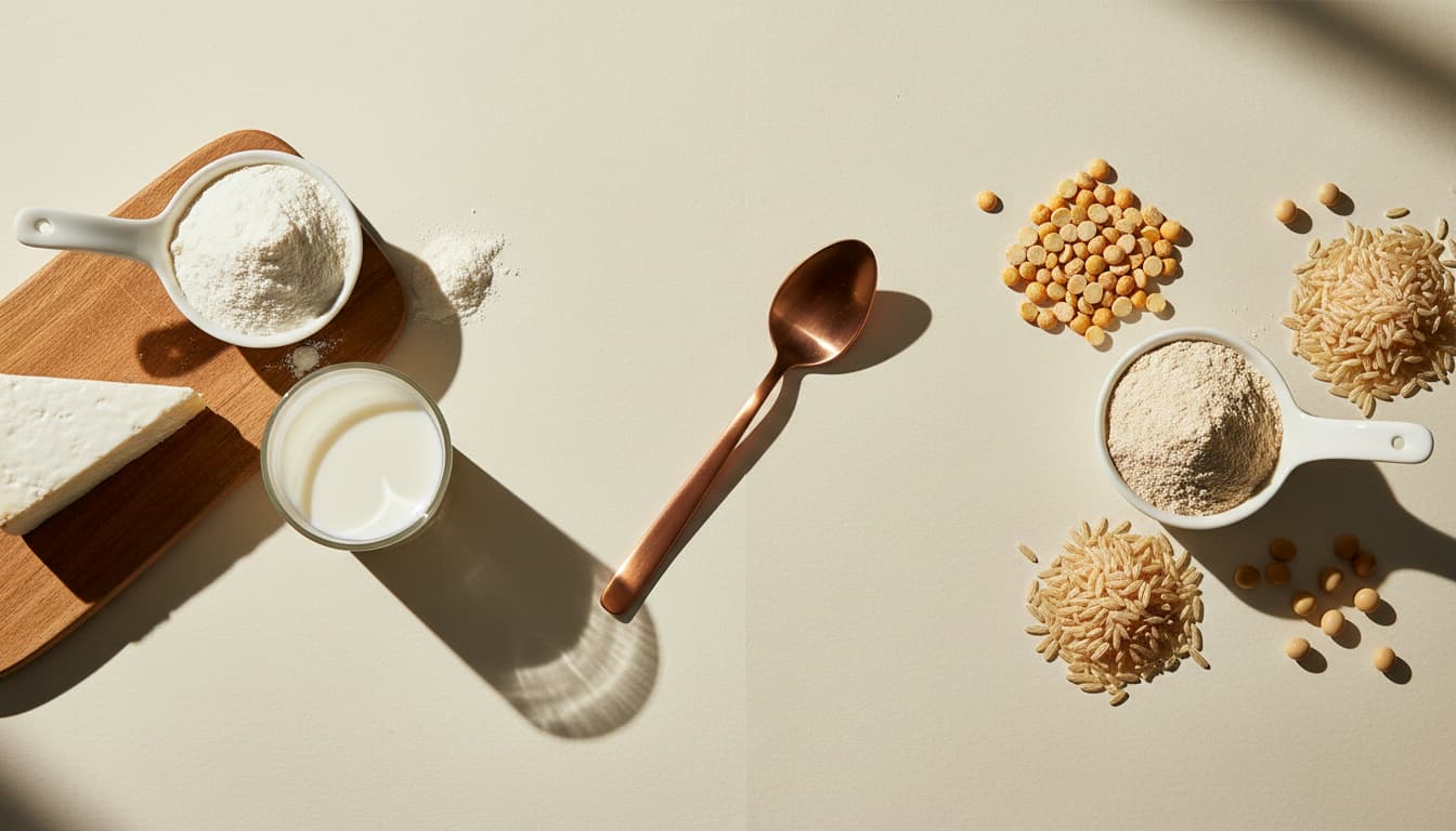 Whey vs. pflanzliches Protein, nach der Evidenz
